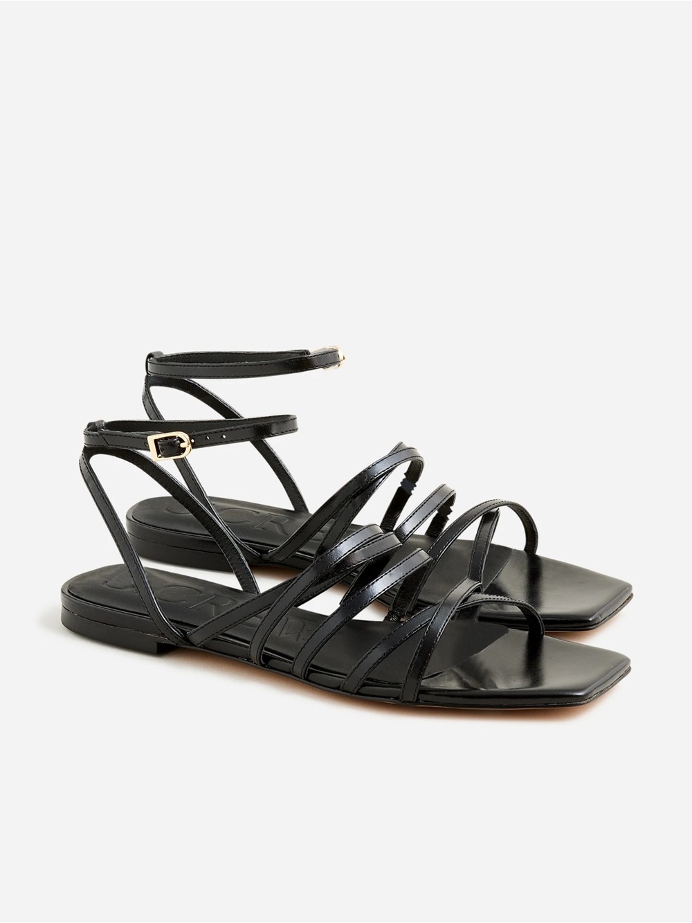 J. Crew New Capri Strappy Sandals in Leather